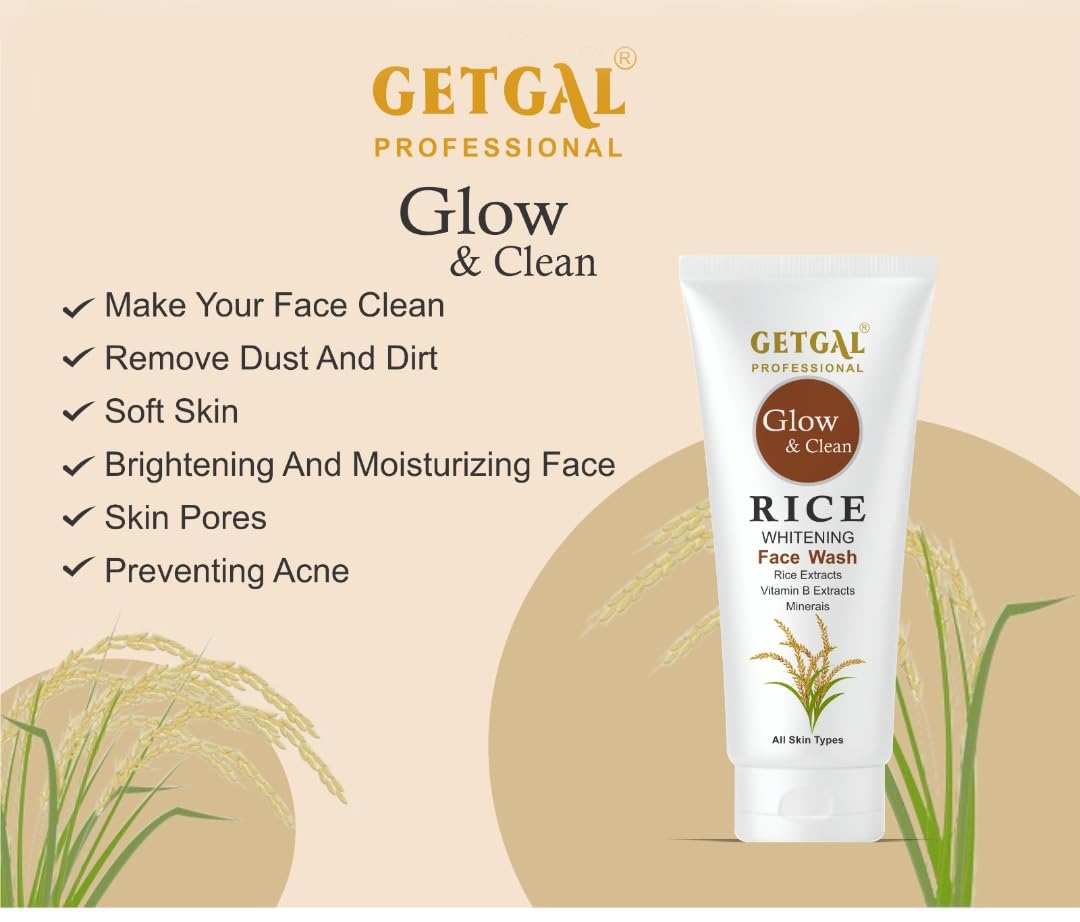 Rice Whitening Face Wash – Brightening & Refreshing