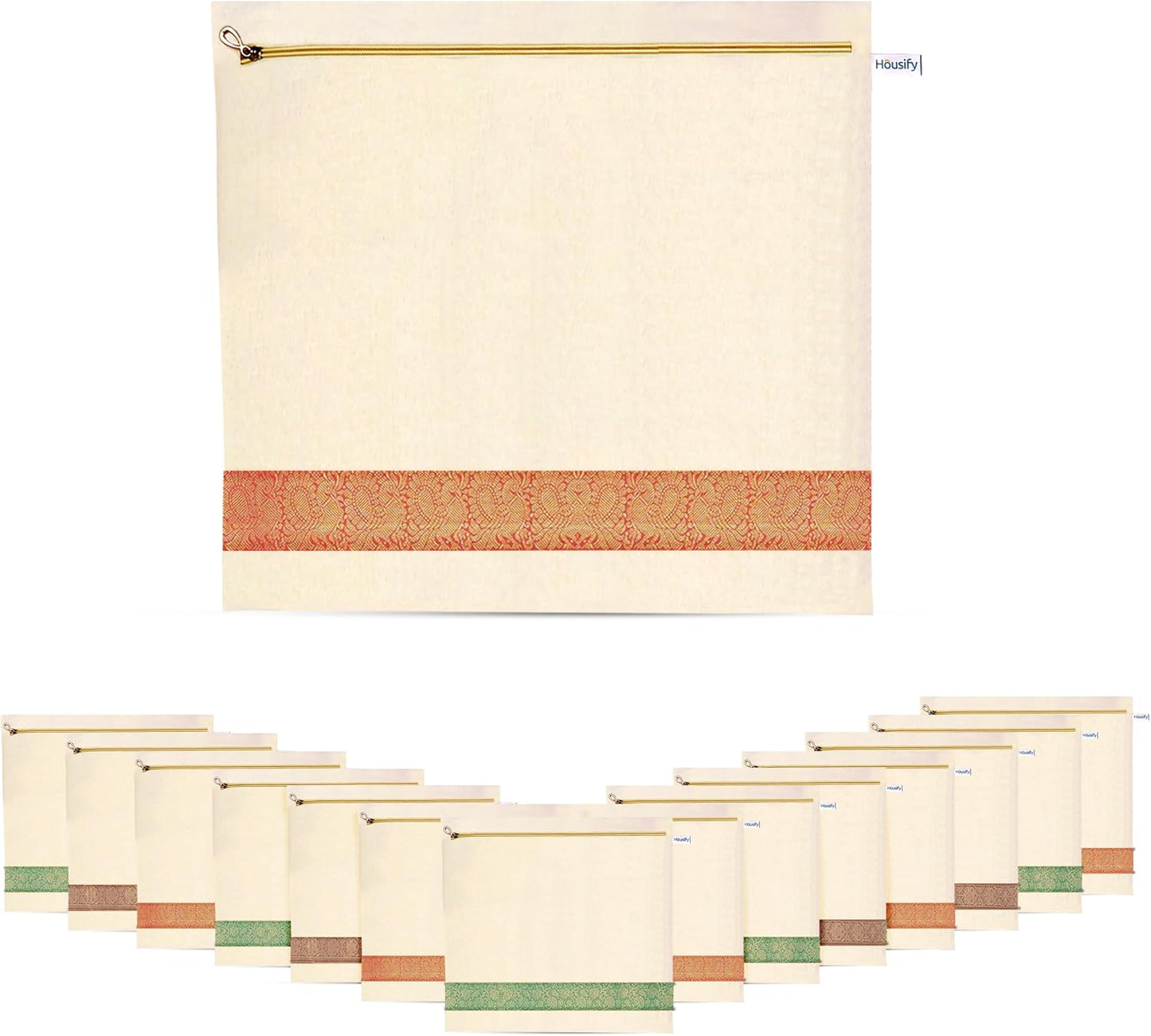 Cotton Saree Storage Bags – Set of 12