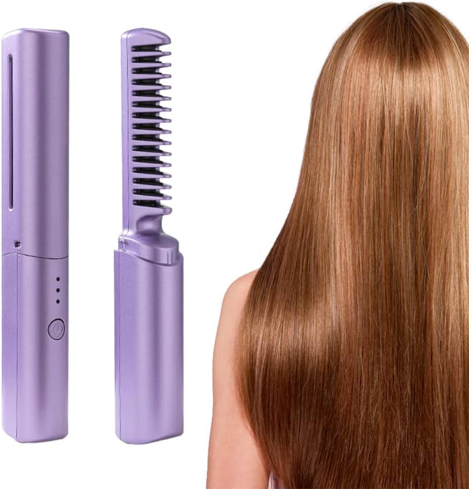 Rechargeable Mini Hair Straightener – Portable Styling Tool