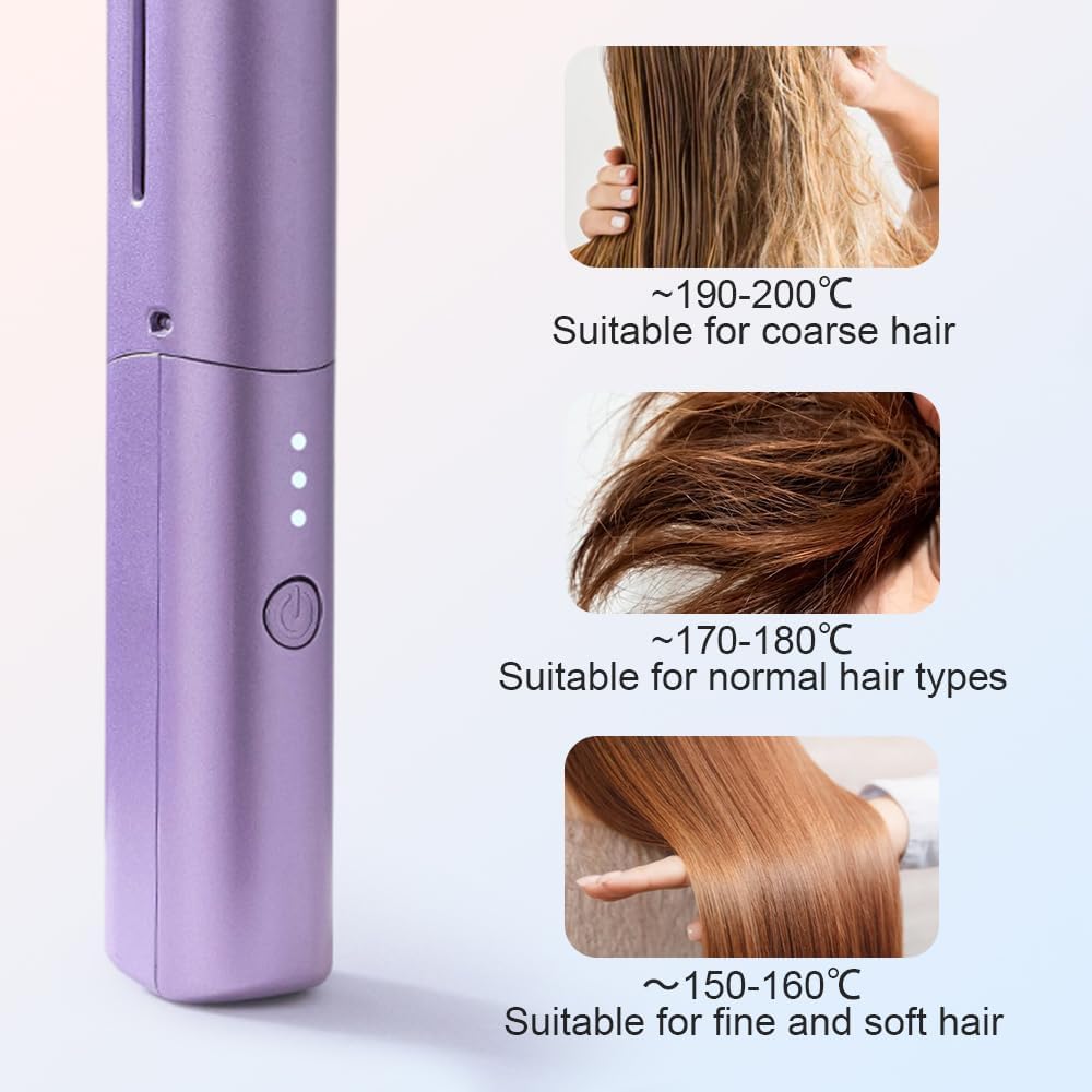 Rechargeable Mini Hair Straightener – Portable Styling Tool