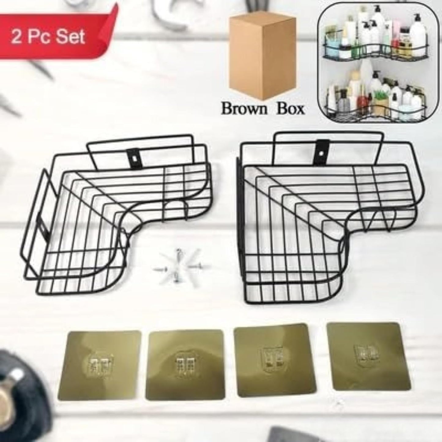 Multi-Purpose Corner Shelf – Space-Saving Organizer