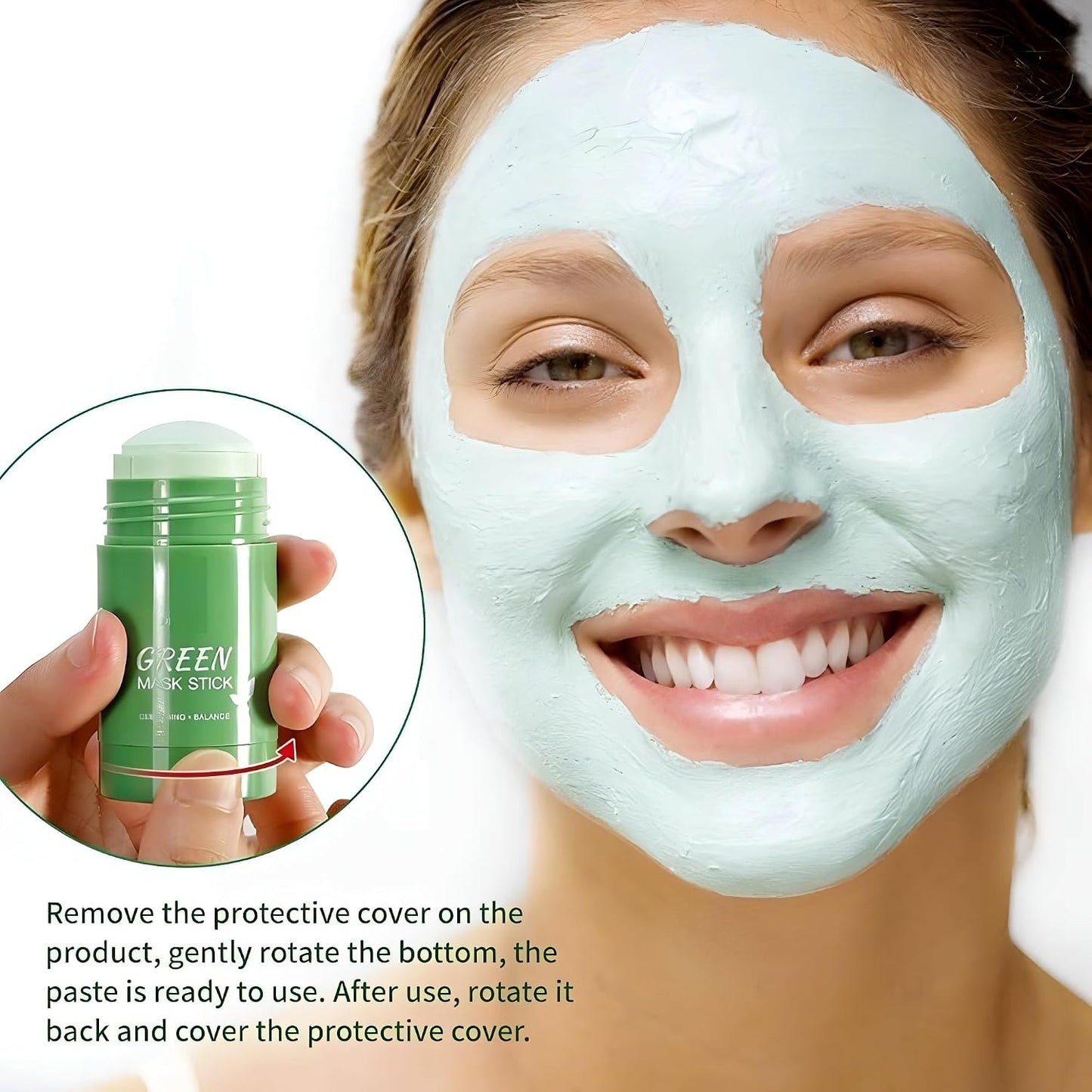 Green Tea Stick Face Mask – Oil Control & Deep Cleansing