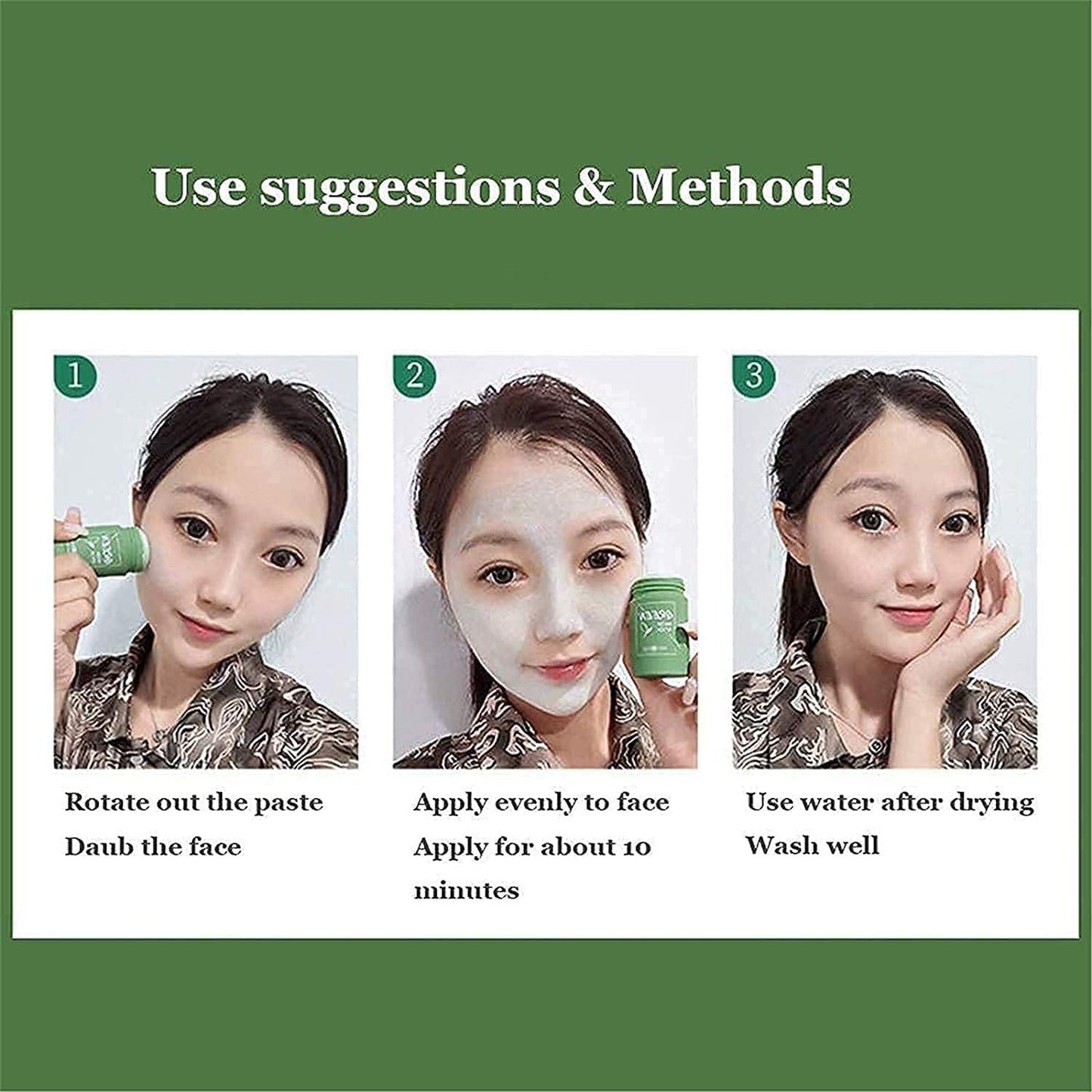 Green Tea Stick Face Mask – Oil Control & Deep Cleansing